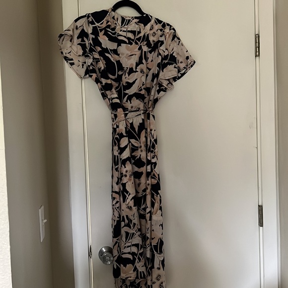 Leith Floral Print Wrap Dress size L - Picture 3 of 4